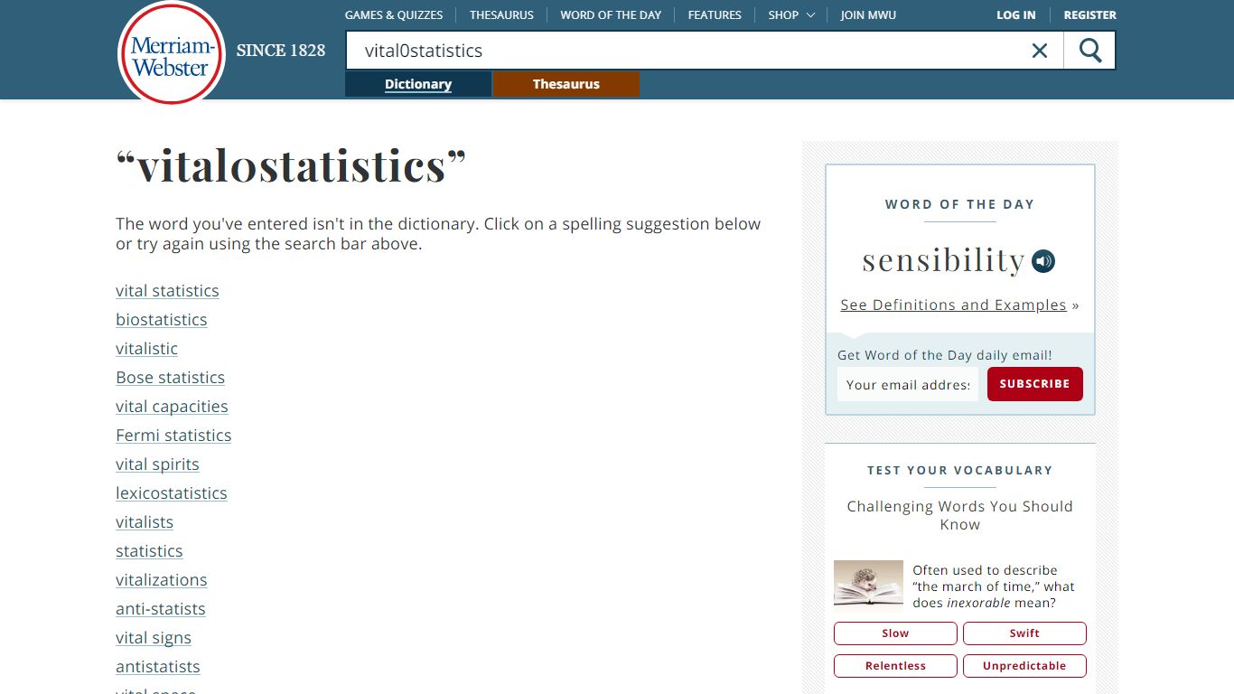 Vital statistics Definition & Meaning - Merriam-Webster